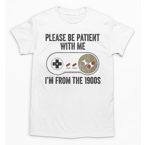 Please Be Patient With Me I'm From The 1900s Vintage Gamer Unisex T-Shirt - Figerry