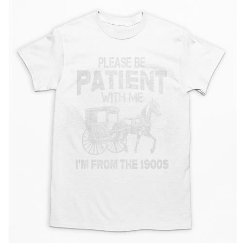 Please Be Patient With Me I'm From The 1900s Vintage Horse Premium Unisex T-Shirt - Figerry