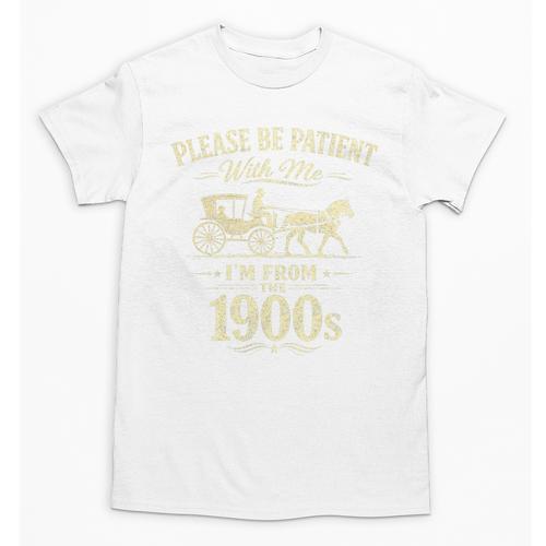 Please Be Patient With Me I'm From The 1900s Vintage Premium Tri-Blend Unisex T-Shirt - Figerry