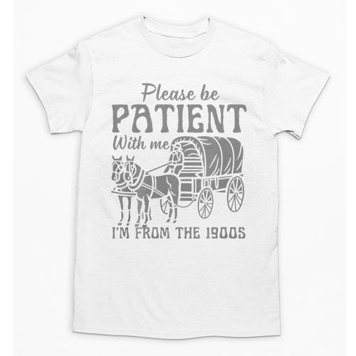 Please Be Patient With Me I'm From The 1900s Vintage 1900s Premium Tri-Blend Unisex T-Shirt - Figerry