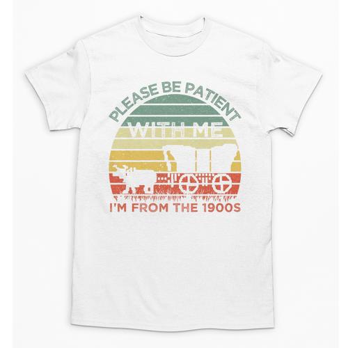 Please Be Patient With Me I'm From The 1900s Vintage Sunset Premium Unisex T-Shirt - Figerry