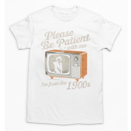 Please Be Patient With Me I'm From The 1900s Vintage TV Premium Unisex T-Shirt - Figerry