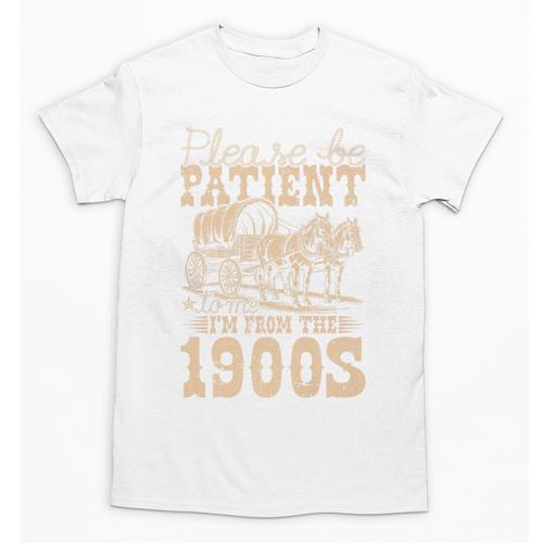 Please Be Patient To Me I'm From The 1900s Wild West Vintage Premium Unisex T-Shirt - Figerry