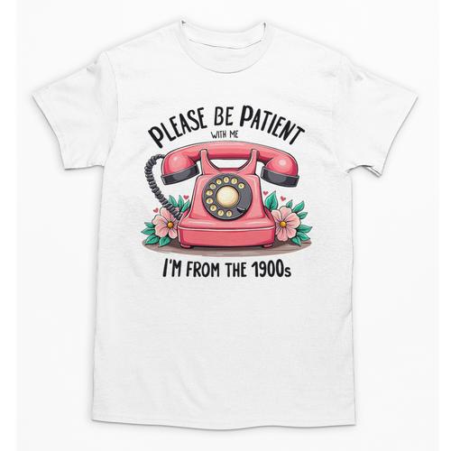 Please Be Patient With Me I'm From The 1900s Women Girl Premium Tri-Blend Unisex T-Shirt - Figerry