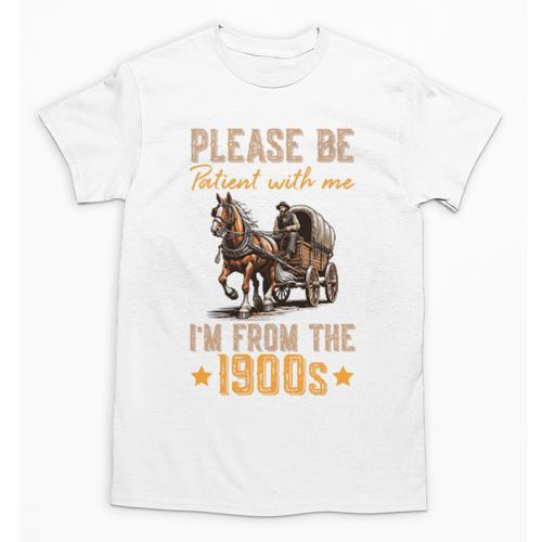 Please Be Patient With Mee I'm From The 1900s Minimalist Premium Unisex T-Shirt - Figerry