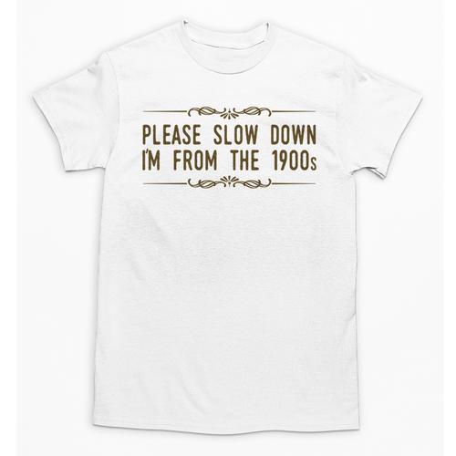Please Slow Down I'm From The 1900s Unisex T-Shirt - Figerry