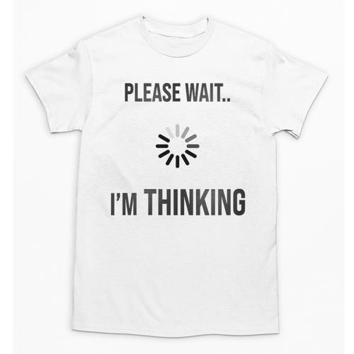 Please Wait I'm Thinking Introvert Unisex T-Shirt - Raresse