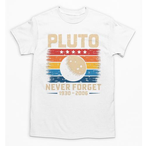 Pluto Never Forget Space Nostalgia Astronomy Humor Premium Tri-Blend Unisex T-Shirt - Figerry