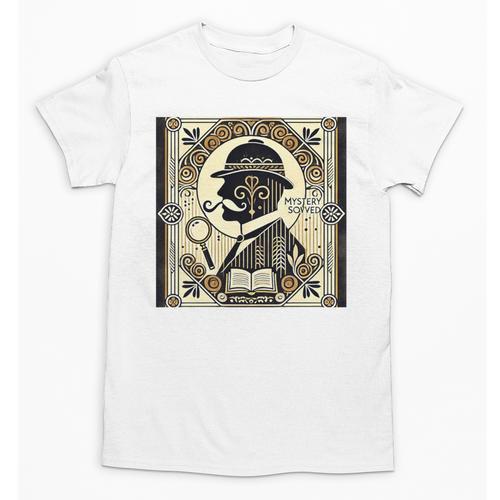 Poirot Mystery Books Vintage Detective Premium Tri-Blend Unisex T-Shirt - Bookorys UK