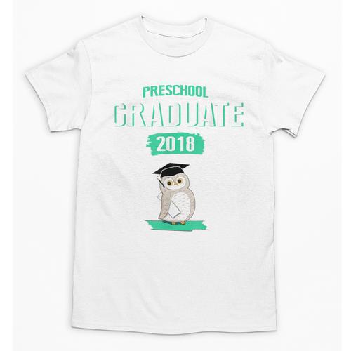 Pre K Graduation Shirt Cute Graduate 2018 Wise Owl Unisex T-Shirt - Best Gift Smart