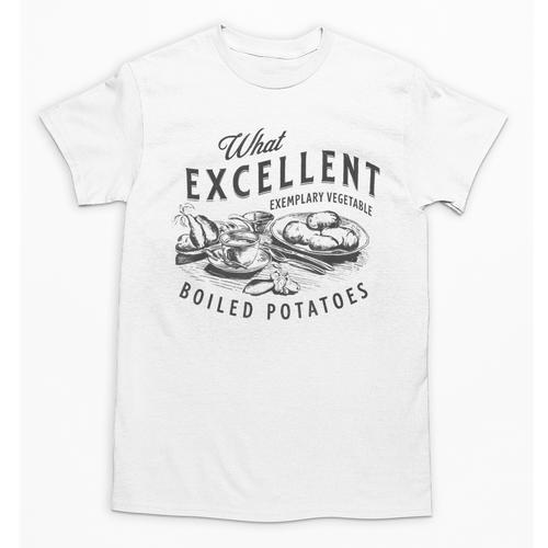 Pride And Prejudice Books What Excellent Boiled Potatoes Unisex T-Shirt - Bookorys