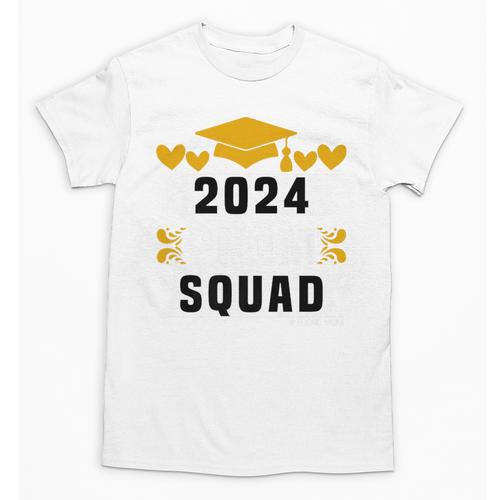 Prom Squad 2024 High School Graduation Party Premium Unisex T-Shirt - Best Gift Smart
