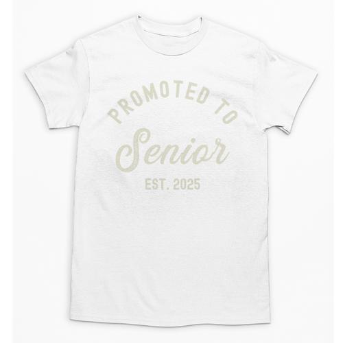 Promoted To Senior Est 2025 High School College Graduation Premium Unisex T-Shirt - Best Gift Smart