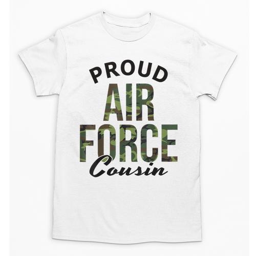 Proud Air Force Cousin Deployment Homecoming Graduation USAF Unisex T-Shirt - Best Gift Smart
