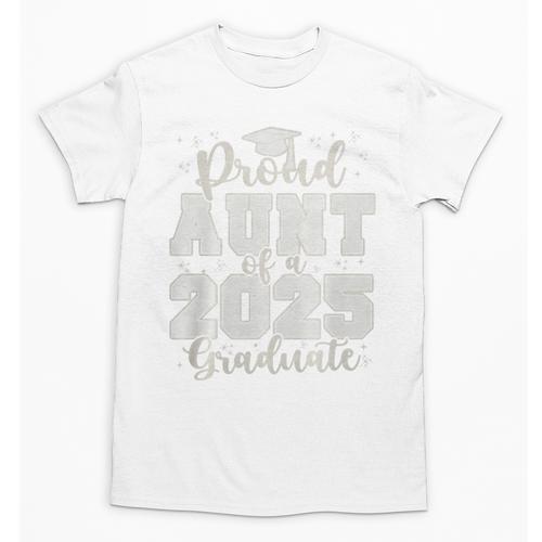 Proud Aunt Of a 2025 Graduate Grad Prom Senior Graduation Premium Tri-Blend Unisex T-Shirt - Best Gift Smart