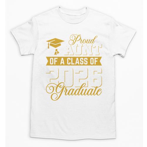 Proud Aunt Of A Class Of 2026 Graduate Senior Graduation 26 Unisex T-Shirt - Best Gift Smart