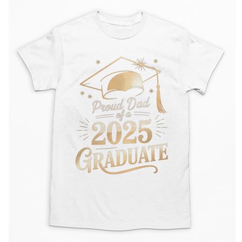 Proud Dad Of a 2025 Graduate Class Of 2025 Graduation Dad Unisex T-Shirt - Best Gift Smart