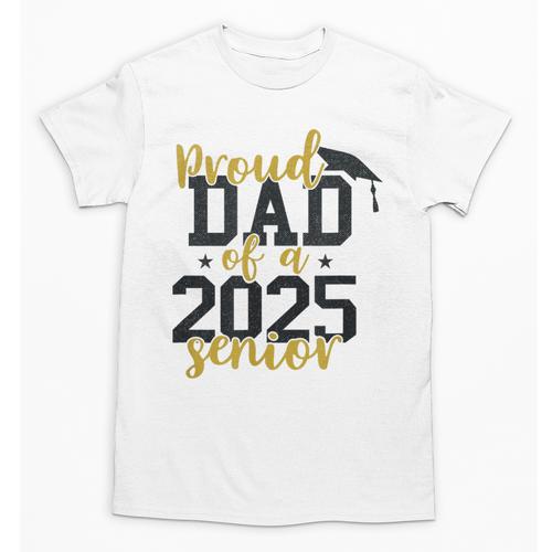 Proud Dad Of a 2025 Senior Graduation Unisex T-Shirt - Best Gift Smart