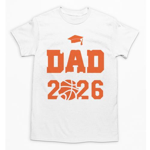 Proud Dad Of A 2026 Senior Basketball Graduation Family Unisex T-Shirt - Best Gift Smart