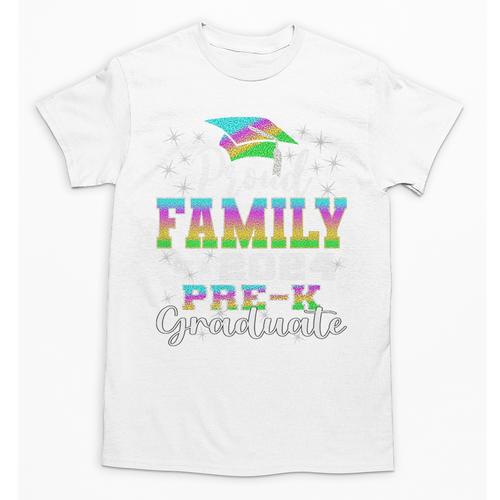 Proud Family Of PreK School Graduate 2024 Graduation Family Premium Unisex T-Shirt - Best Gift Smart