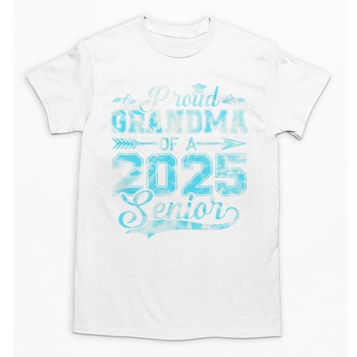 Proud Grandma Of a 2025 Senior Graduate Graduation Premium Unisex T-Shirt - Best Gift Smart