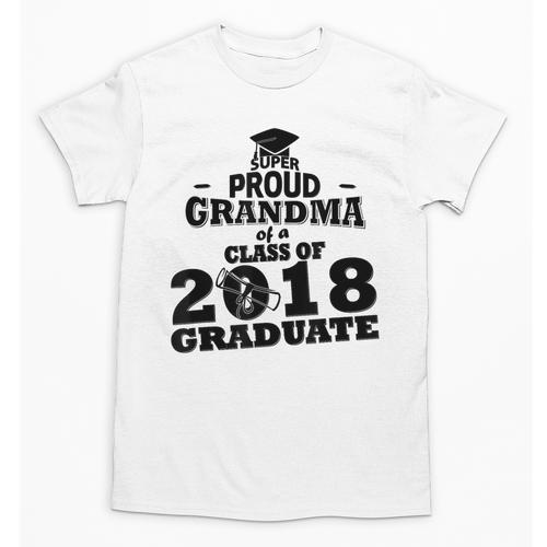 Proud Grandma Of A Class Of 2018 Tee Graduate Graduation Z1 Unisex T-Shirt - Best Gift Smart