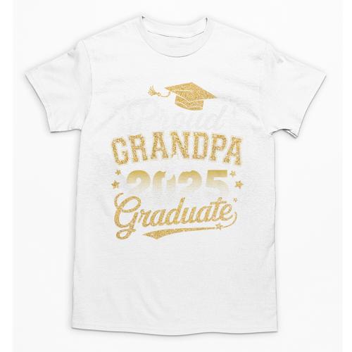 Proud Grandpa Of a Class Of 2025 Graduate Senior Graduation Premium Unisex T-Shirt - Best Gift Smart