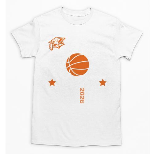 Proud Mom Of a Basketball Senior Class Of 2026 Graduation Unisex T-Shirt - Best Gift Smart