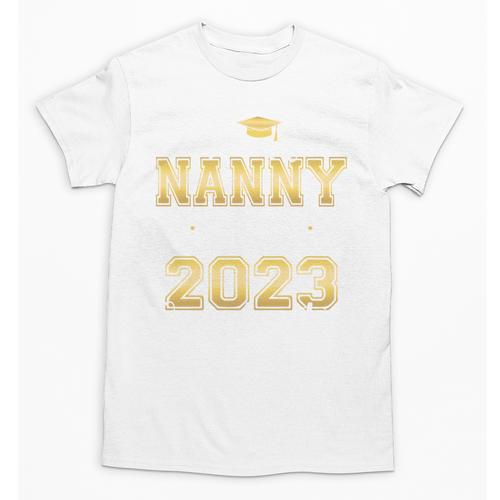Proud Nanny Of Two 2023 Graduate Class 2023 Graduation Unisex T-Shirt - Best Gift Smart