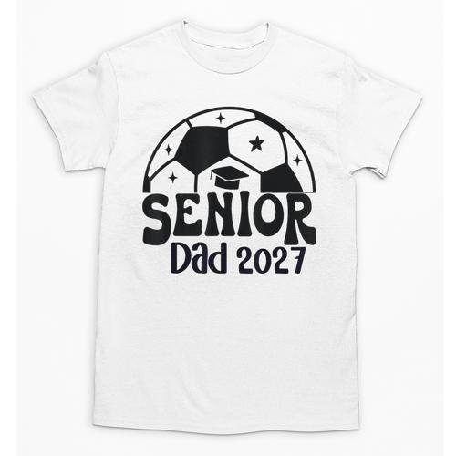Proud Senior Dad Soccer Class Of 2027 Graduation Graduate Unisex T-Shirt - Best Gift Smart