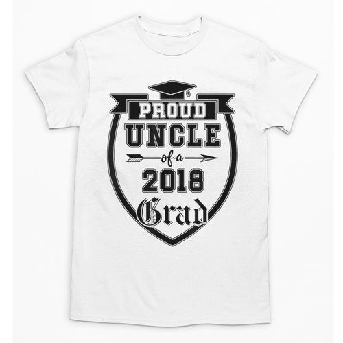 Proud Uncle Of a 2018 Grad Graduation Family Unisex T-Shirt - Best Gift Smart
