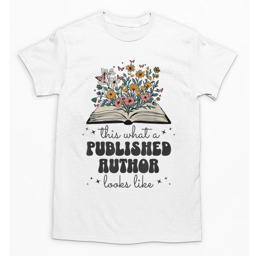 This Is What A Published Author Looks Like Book Writer Unisex T-Shirt - Bookorys