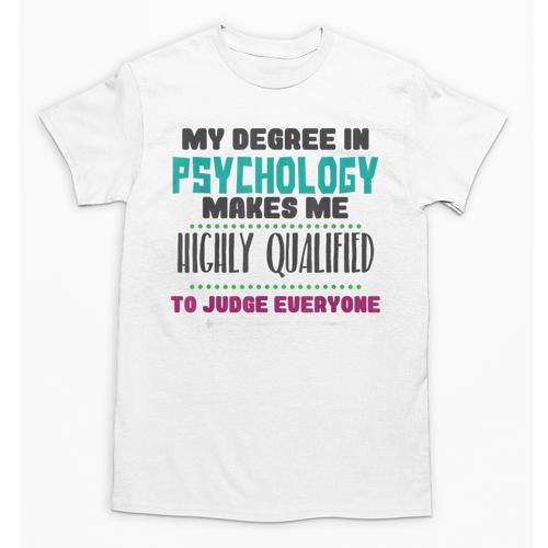 Qualified Psychologist PhD PsyD Shirt Graduation Unisex T-Shirt - Best Gift Smart
