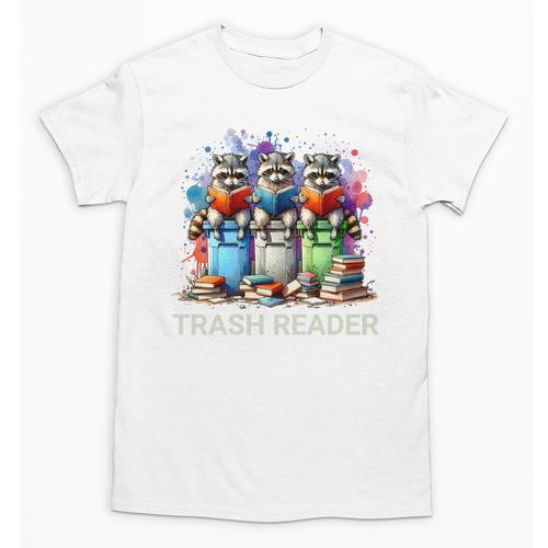 Racoons Trash Reader Book Lover Romantic Novels Premium Unisex T-Shirt - Bookorys DE