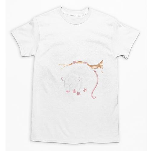 Read Books Be Weird Stay Feral Opossum Unisex T-Shirt - Bookorys
