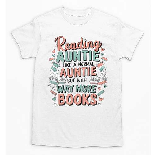Reading Auntie Book Lover For Bookworm Aunt Unisex T-Shirt - Bookorys CA