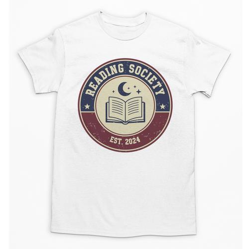 Reading Society Est 2024 Vintage Book Club Unisex T-Shirt - Bookorys AU