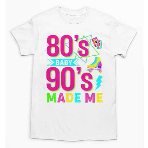 Retro 1980s 80's Baby 1990s 90's Made Me Nostalgia Vibes Premium Tri-Blend Unisex T-Shirt - Figerry