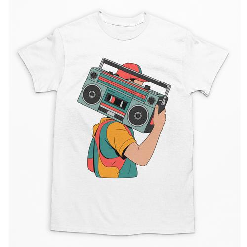 Retro 90s Boombox Nostalgia Party For Music Lovers Men Women Unisex T-Shirt - Figerry