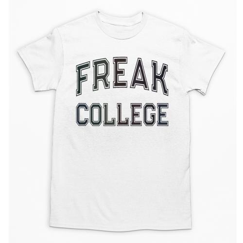 Retro Anti Social FREAK COLLEGE Introvert Stay Away From Me Unisex T-Shirt - Raresse