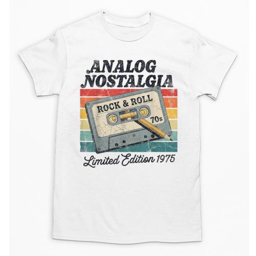 Retro Cassette Case 70s Vintage Music Analog Nostalgia Unisex T-Shirt - Figerry