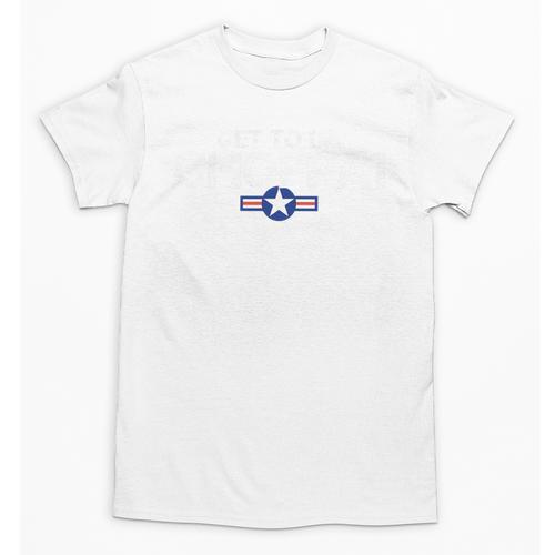 Retro Get To Da Choppa Shirt 80s Movie Nostalgia Tee Premium Tri-Blend Unisex T-Shirt - Figerry