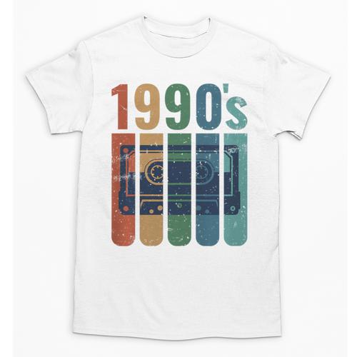 Retro Nineties Style Audio Tape Nostalgia Year 1990 Premium Tri-Blend Unisex T-Shirt - Figerry