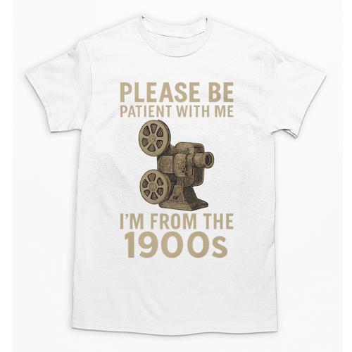 Retro Please Be Patient With Me I'm From The 1900s Projector Premium Unisex T-Shirt - Figerry