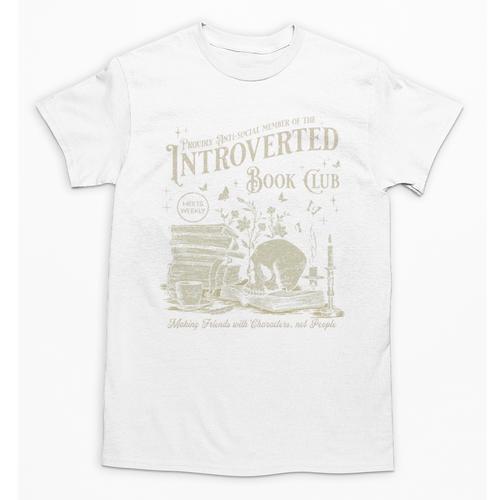 Retro Proud Anti Social Member Of Introverted Book Club Premium Tri-Blend Unisex T-Shirt - Bookorys