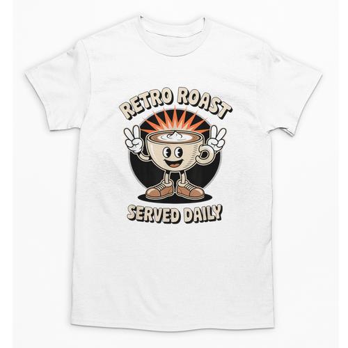 Retro Roast Coffee Retro Cartoon Vintage Nostalgia Fun Unisex T-Shirt - Figerry