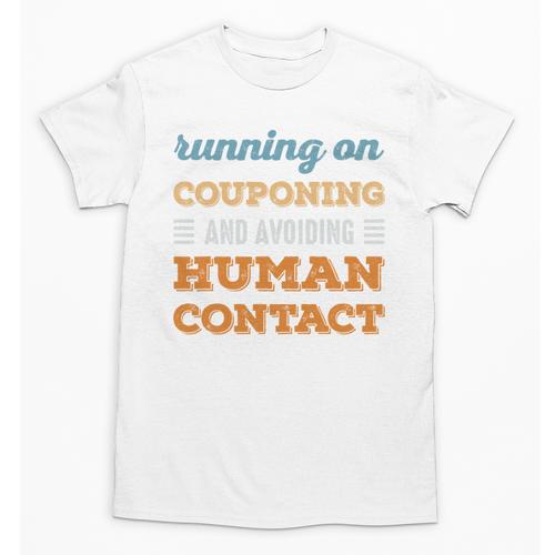 Running On Couponing Social Introvert Humor Vintage Unisex T-Shirt - Raresse