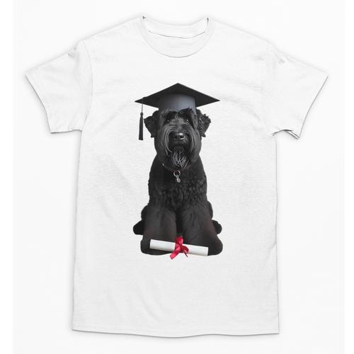 Russian Terrier Dog Graduation Cap Graduate Owner Grad Unisex T-Shirt - Best Gift Smart