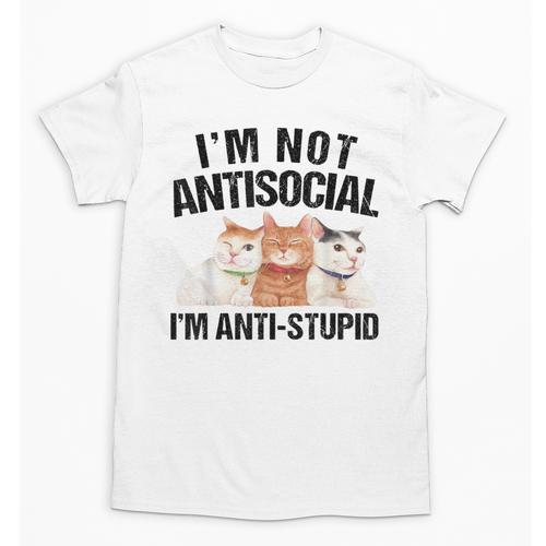 Sarcasm Cat Sarcastic Introvert Antisocial Cat Lover Unisex T-Shirt - Raresse