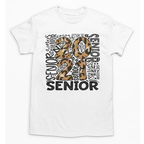 Senior 2021 Grad Class Of 2021 Graduation Leopard Cheetah Unisex T-Shirt - Best Gift Smart